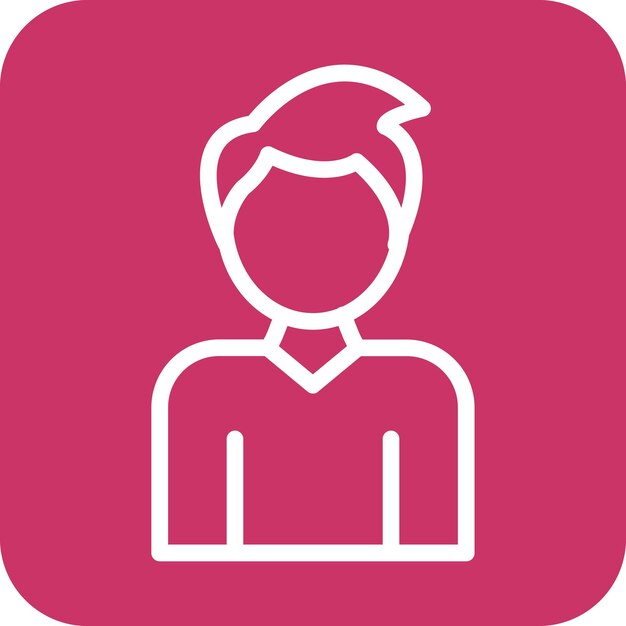 Diseño vectorial Estilo del icono del hombre