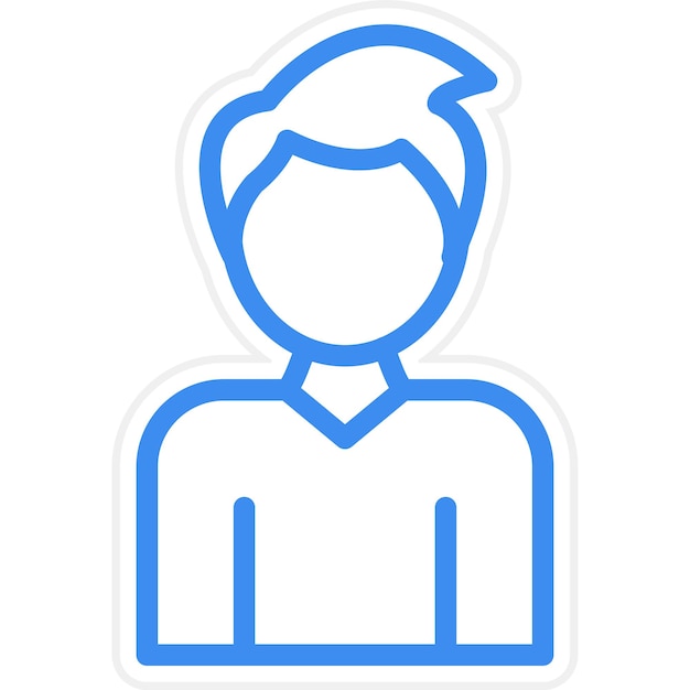 Diseño vectorial Estilo del icono del hombre