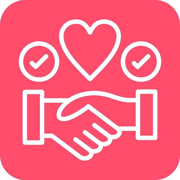 Diseño vectorial Estilo del icono de honestidad