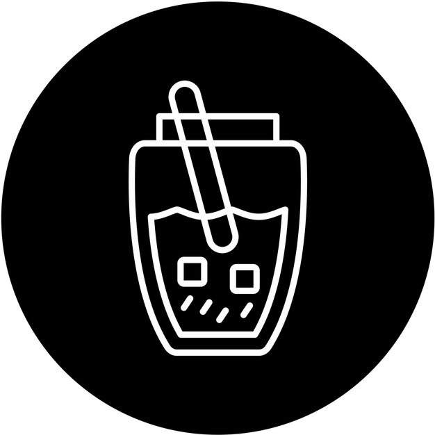 Diseño vectorial Estilo del icono Horchata
