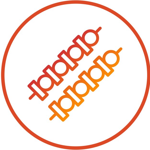 Diseño vectorial Estilo del icono de la horquilla
