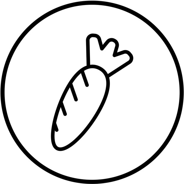 Diseño vectorial del estilo del icono de Horseradish Haven
