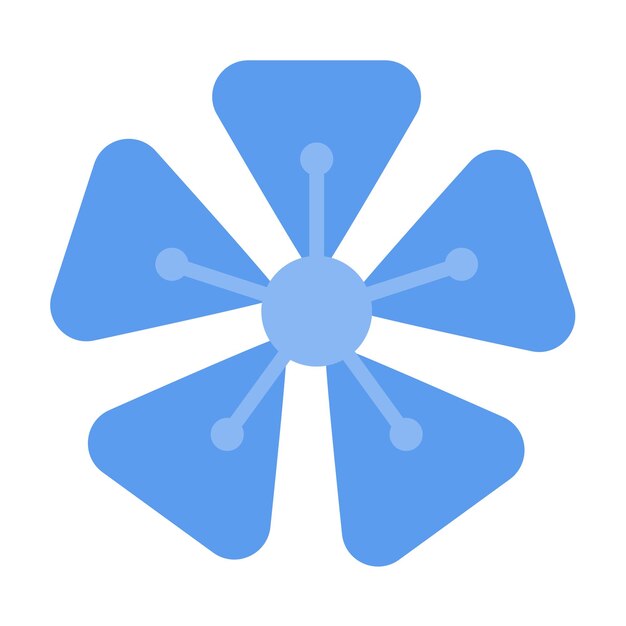 Diseño vectorial Estilo del icono de la hortensia