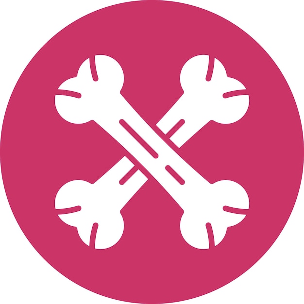 Diseño vectorial Estilo de icono de huesos