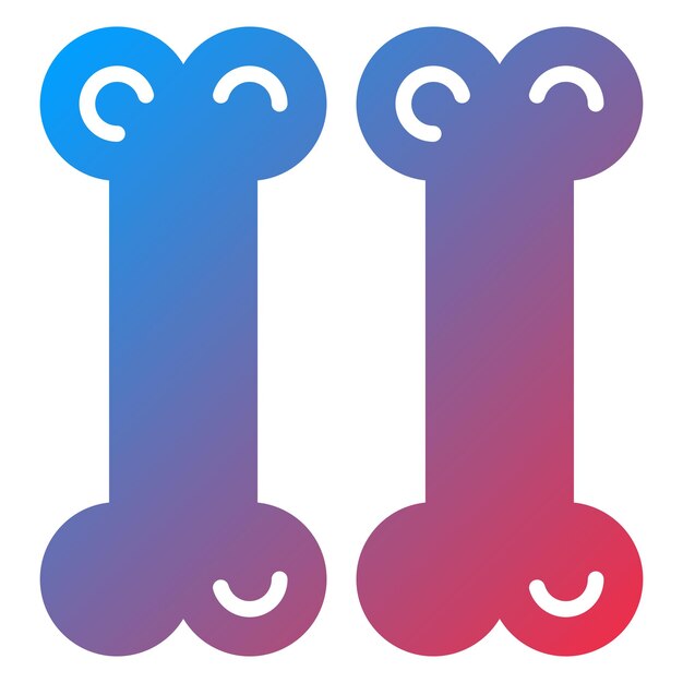 Diseño vectorial Estilo de icono de huesos