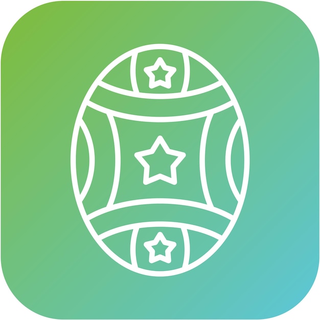 Diseño vectorial Estilo del icono del huevo de Pascua