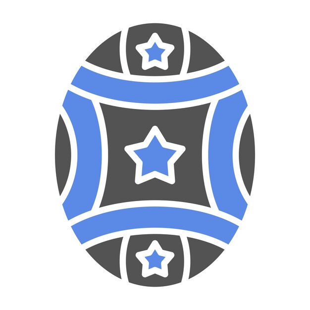 Diseño vectorial Estilo del icono del huevo de Pascua