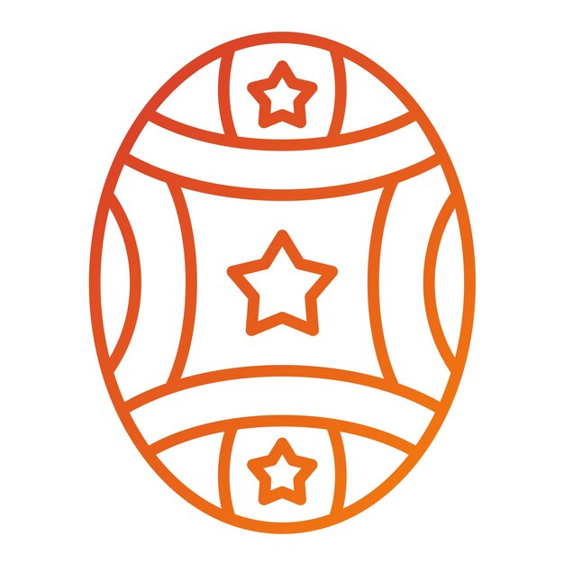Diseño vectorial Estilo del icono del huevo de Pascua