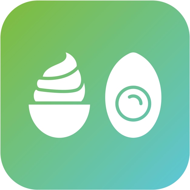 Diseño vectorial Estilo del icono de los huevos del diablo