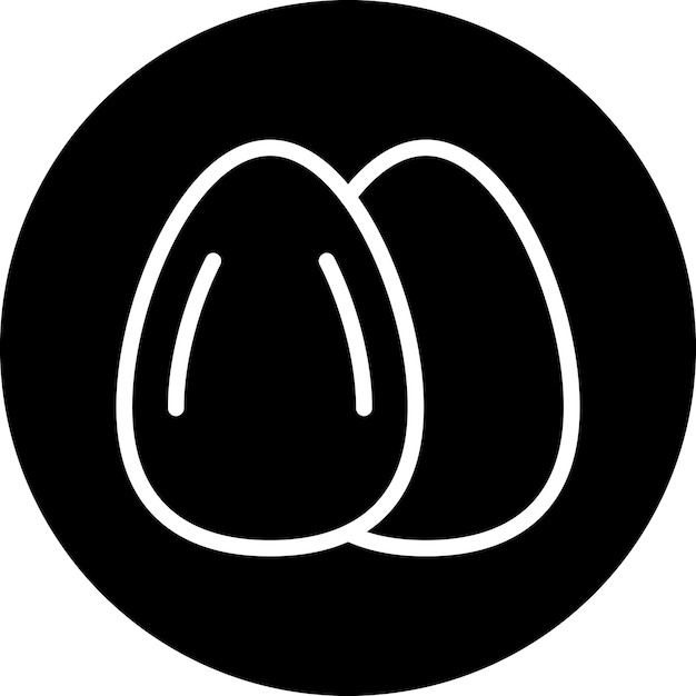 Diseño vectorial Estilo del icono de los huevos