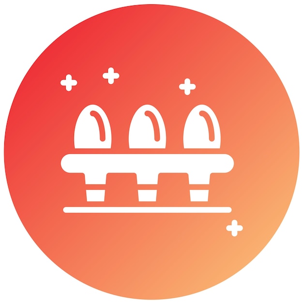 Diseño vectorial Estilo del icono de los huevos