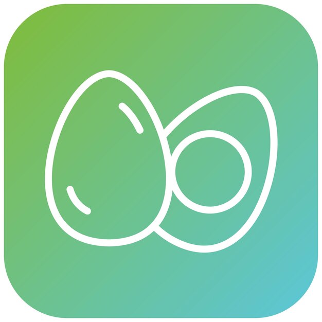 Diseño vectorial Estilo del icono de los huevos