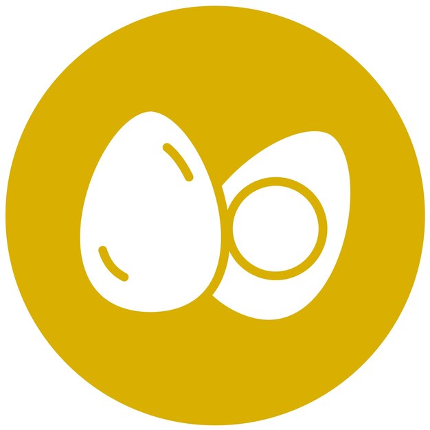 Diseño vectorial Estilo del icono de los huevos