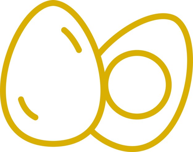 Diseño vectorial Estilo del icono de los huevos