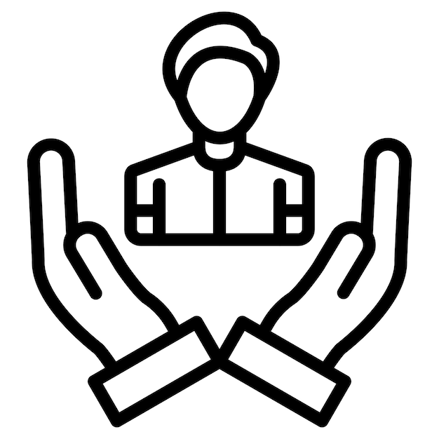 Diseño vectorial Estilo de icono humanitario