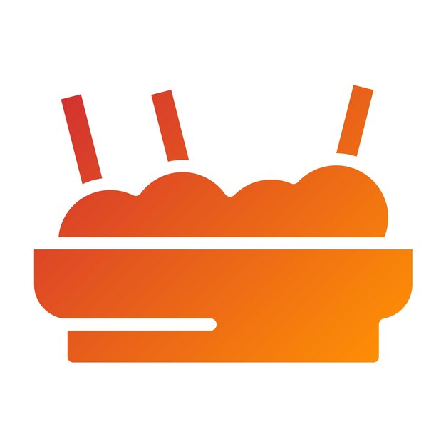 Diseño vectorial Estilo del icono de hummus