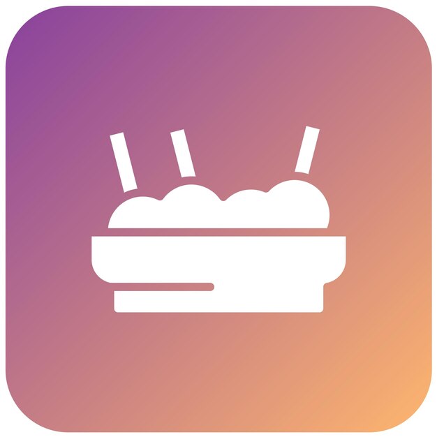 Diseño vectorial Estilo del icono de hummus