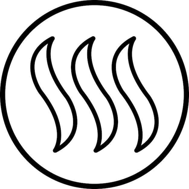 Diseño vectorial del estilo del icono de humo