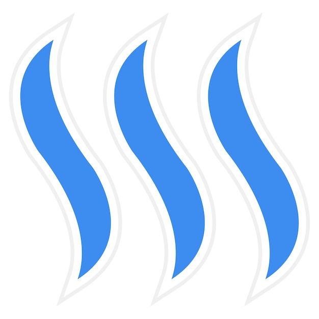 Diseño vectorial del estilo del icono de humo