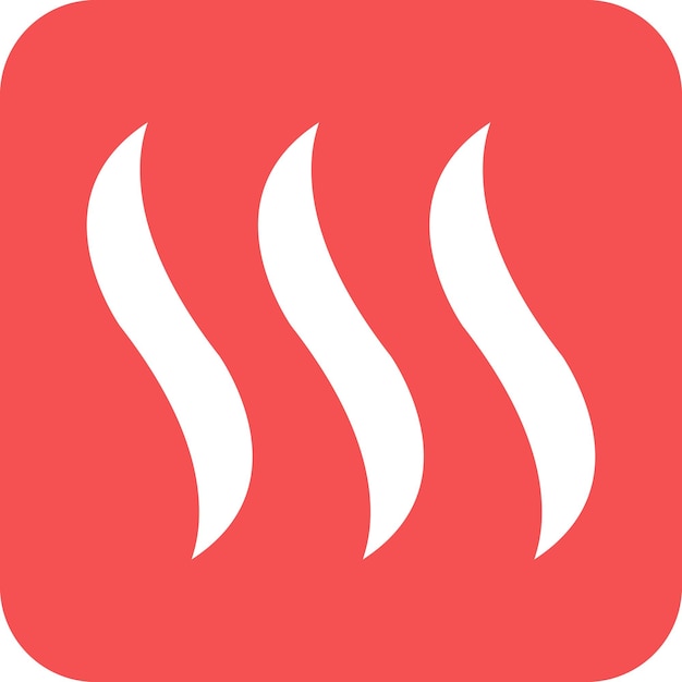Diseño vectorial del estilo del icono de humo