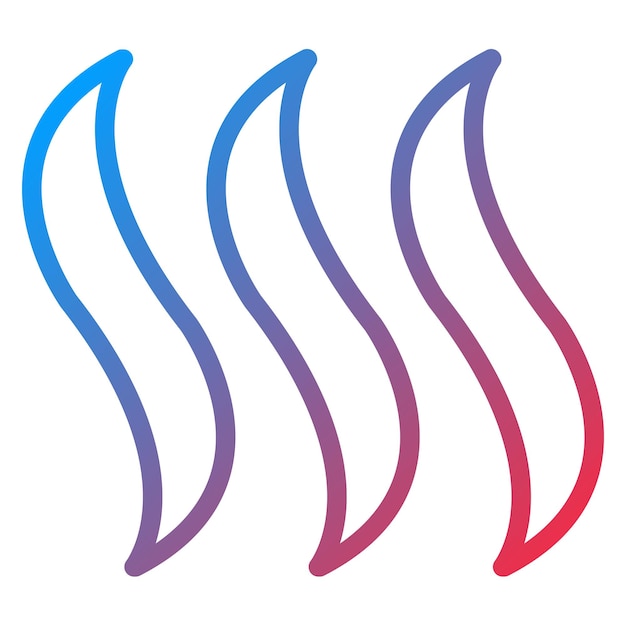 Diseño vectorial del estilo del icono de humo