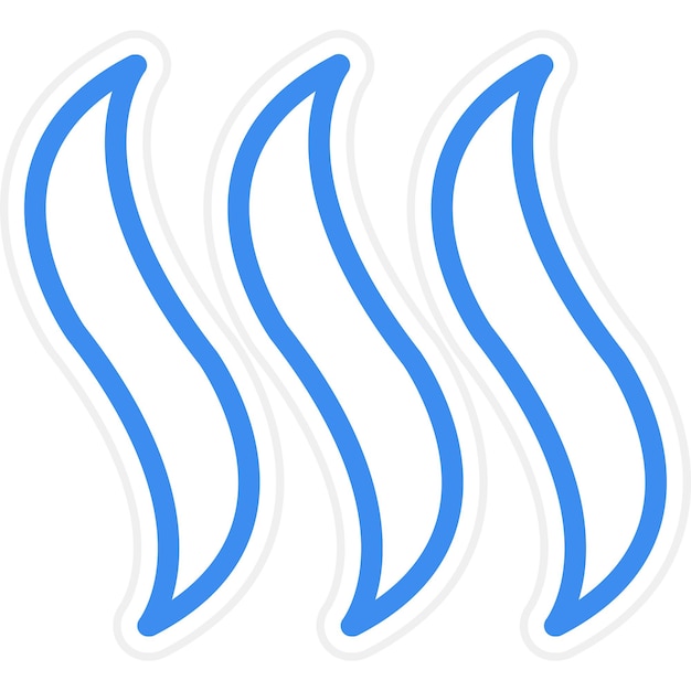 Diseño vectorial del estilo del icono de humo