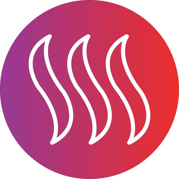 Diseño vectorial del estilo del icono de humo