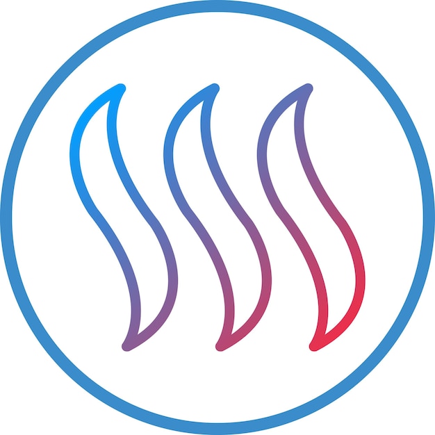 Diseño vectorial del estilo del icono de humo