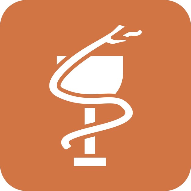 Diseño vectorial Estilo de icono de Hygeia
