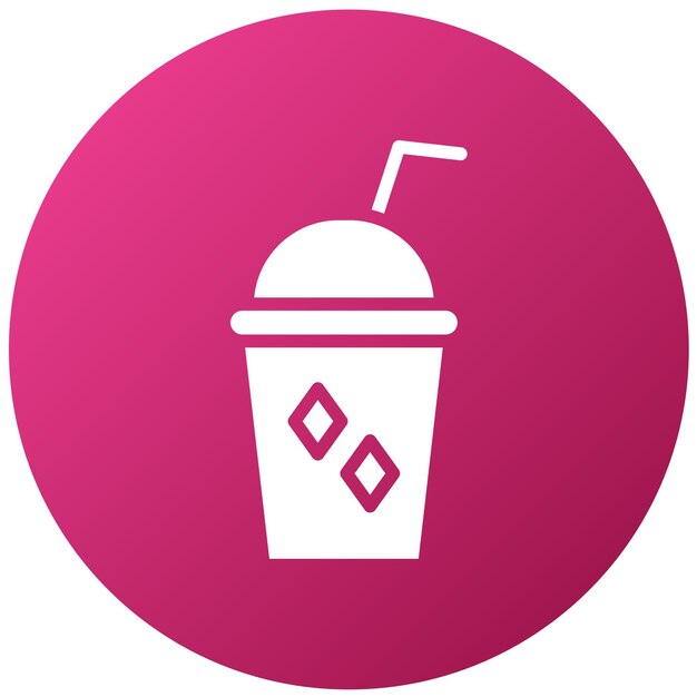 Diseño vectorial del estilo del icono de Ice Slush