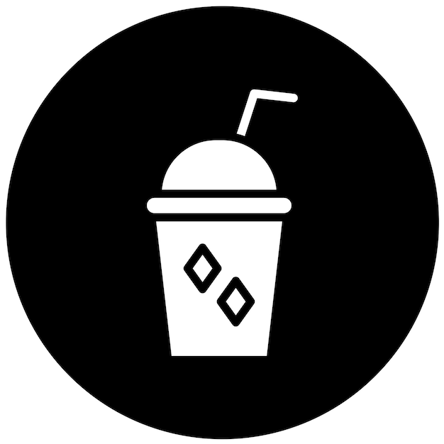 Diseño vectorial del estilo del icono de Ice Slush