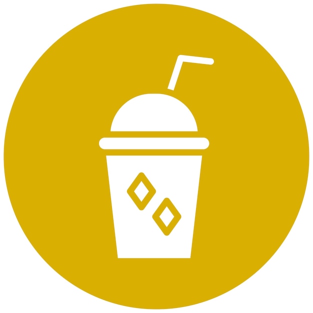 Diseño vectorial del estilo del icono de Ice Slush