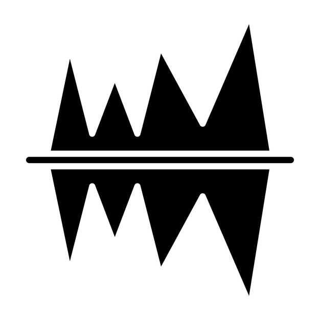 Diseño vectorial Estilo de icono de iceberg