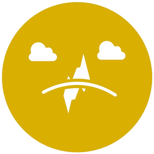 Diseño vectorial Estilo de icono de iceberg