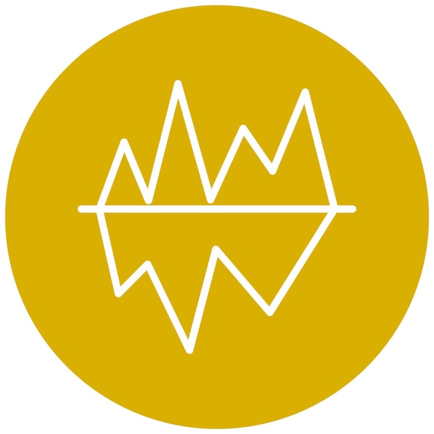 Diseño vectorial Estilo de icono de iceberg
