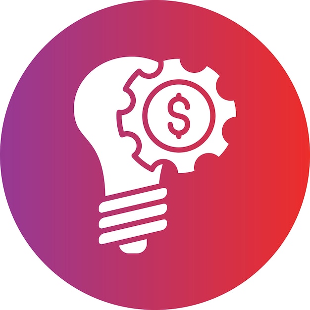 Diseño vectorial Estilo de icono de idea creativa
