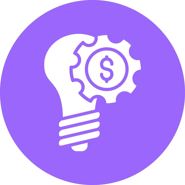 Diseño vectorial Estilo de icono de idea creativa