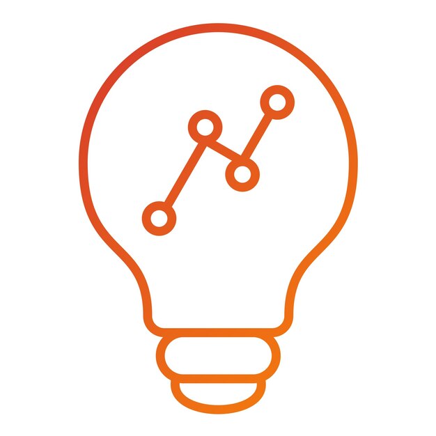 Diseño vectorial Estilo de icono de idea de marketing