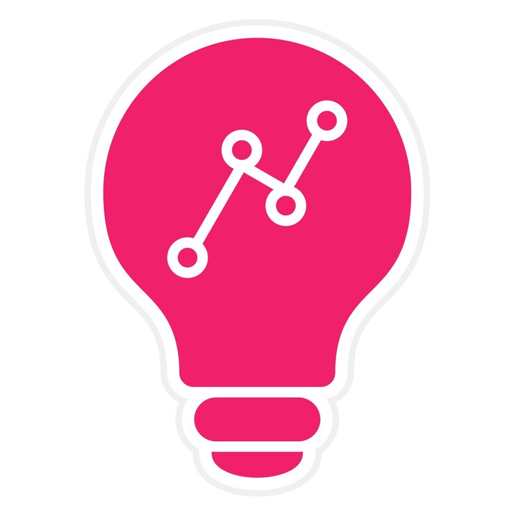 Vector diseño vectorial estilo de icono de idea de marketing