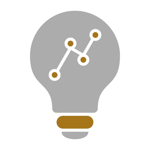 Diseño vectorial Estilo de icono de idea de marketing