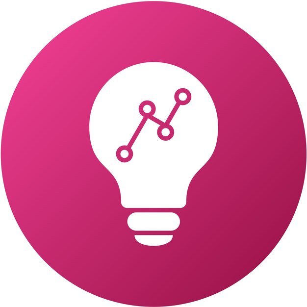 Diseño vectorial Estilo de icono de idea de marketing