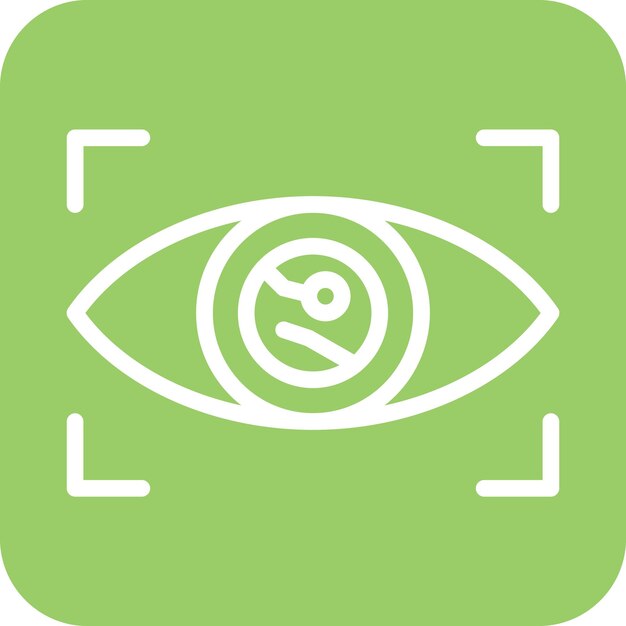 Diseño vectorial Estilo del icono de identificación inteligente