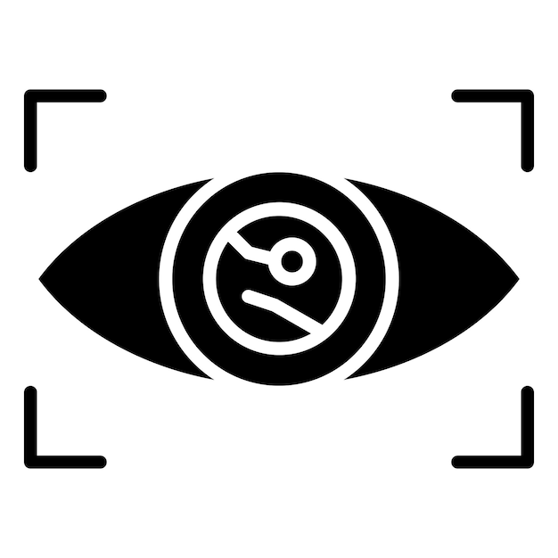Diseño vectorial Estilo del icono de identificación inteligente