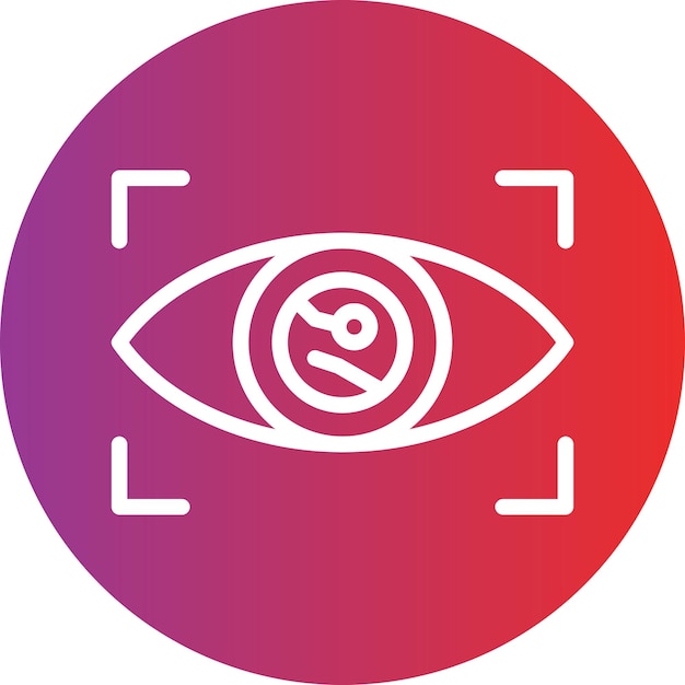 Diseño vectorial Estilo del icono de identificación inteligente