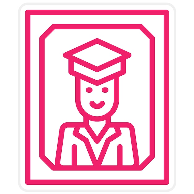 Diseño vectorial del estilo del icono de la imagen
