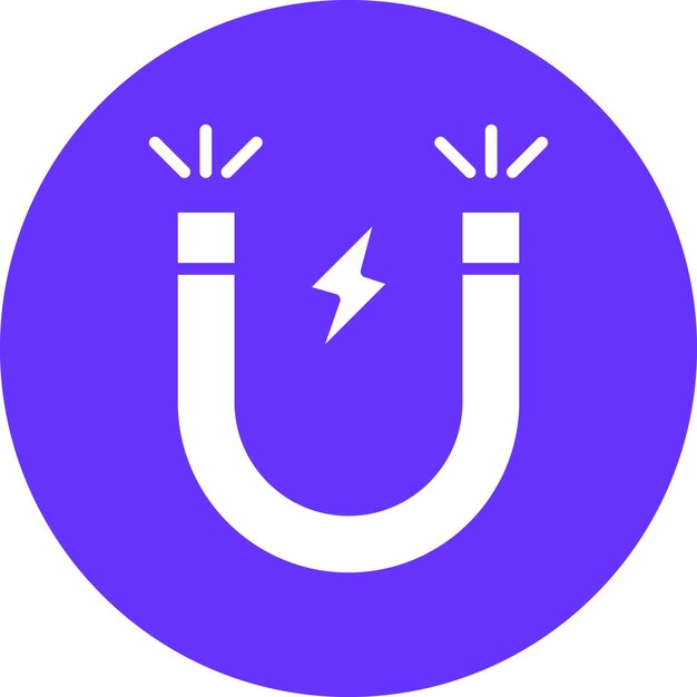 Diseño vectorial Estilo del ícono del imán