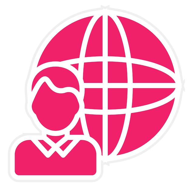 Diseño vectorial Estilo de icono de impacto humano