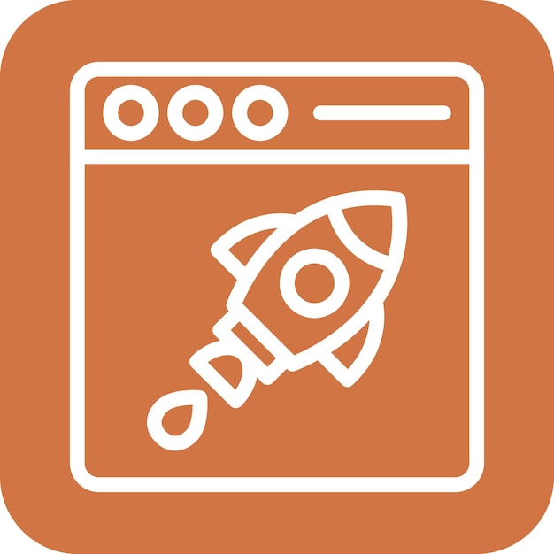 Diseño vectorial Estilo del icono de impulso