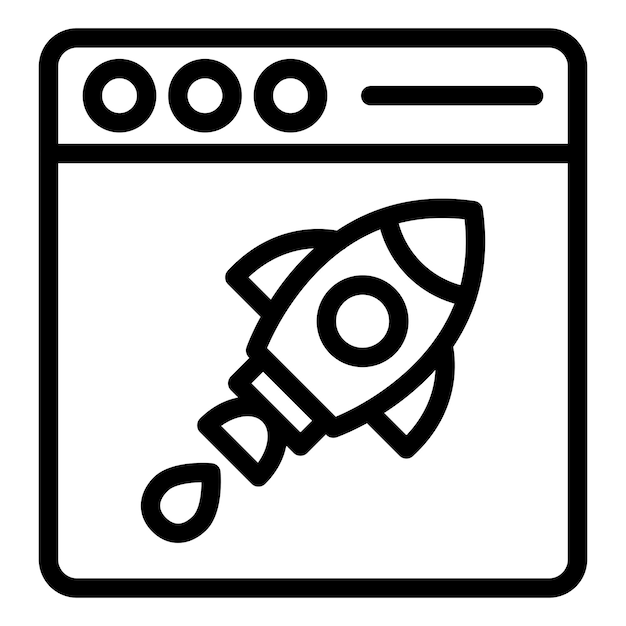Diseño vectorial Estilo del icono de impulso