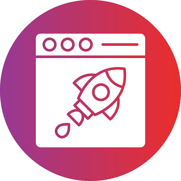 Diseño vectorial Estilo del icono de impulso